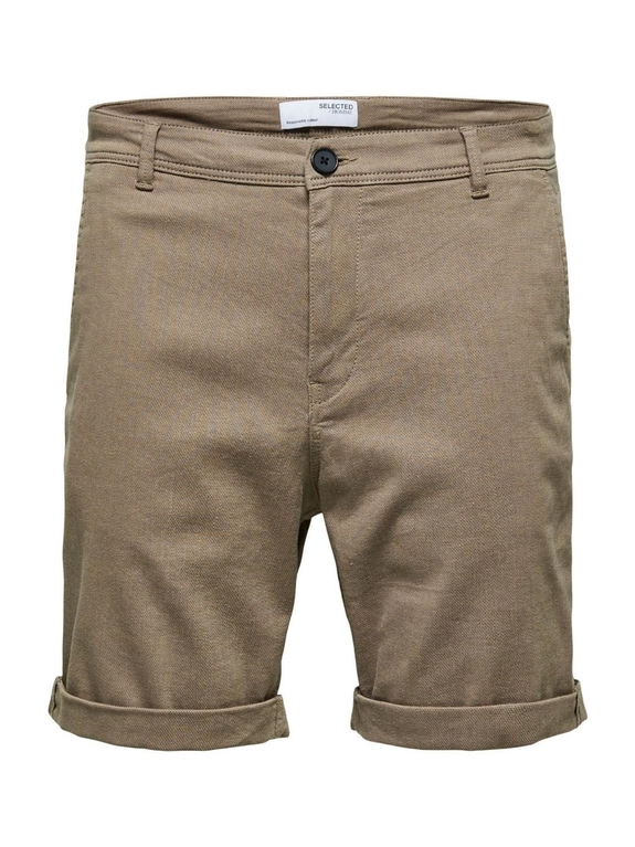 Selected Comfort Luton Flex shorts - Petrified Oak/Mixed